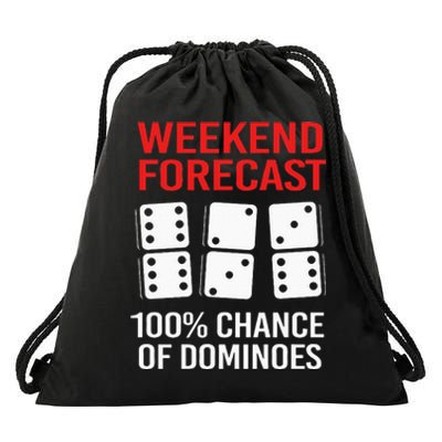 Weekend Forecast Funny Domino For Men Drawstring Bag