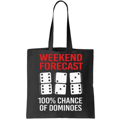 Weekend Forecast Funny Domino For Men Tote Bag