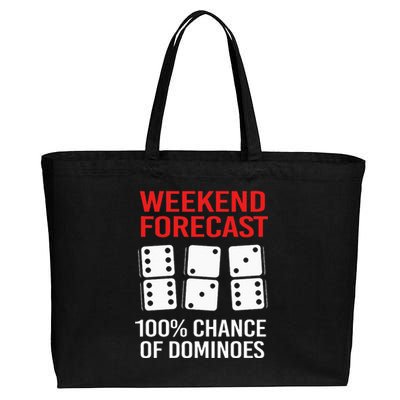 Weekend Forecast Funny Domino For Men Cotton Canvas Jumbo Tote