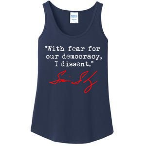 With Fear For Our Democracy I Dissent. Justice Sotomayor Ladies Essential Tank