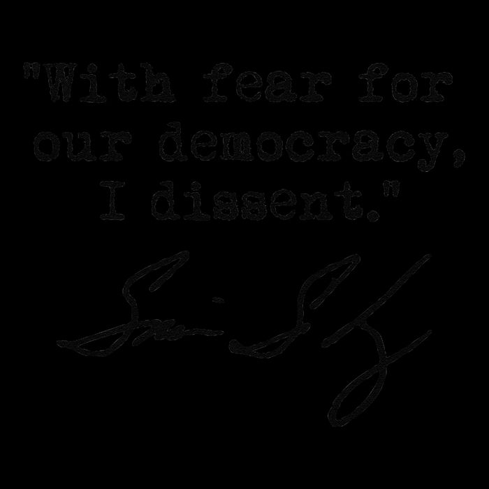 With Fear For Our Democracy I Dissent. Justice Sotomayor Premium Impact Tech Backpack