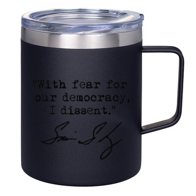 With Fear For Our Democracy I Dissent. Justice Sotomayor Premium 12oz Stainless Steel Coffee Mug
