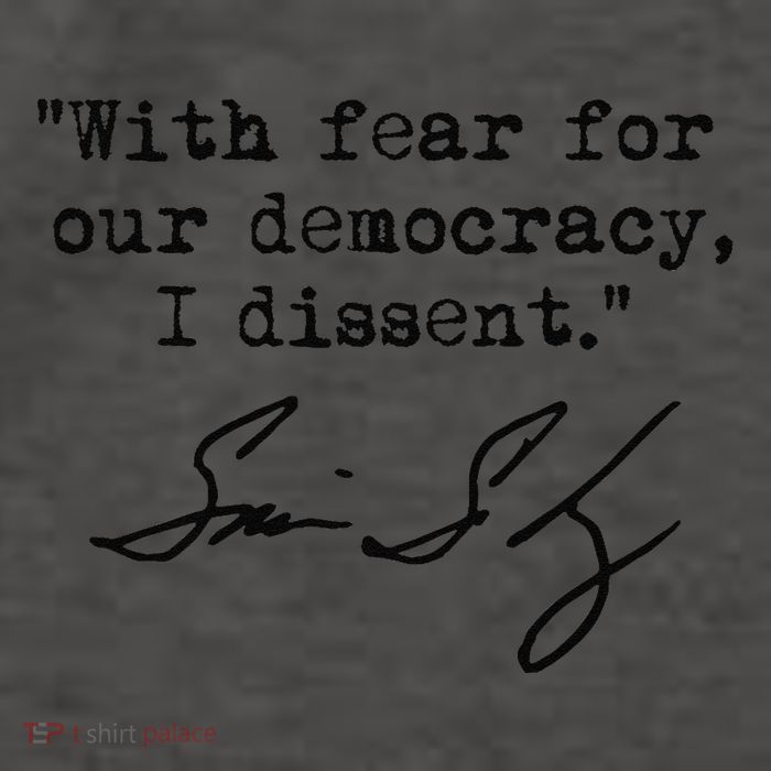 With Fear For Our Democracy I Dissent. Justice Sotomayor Premium Vector Backpack