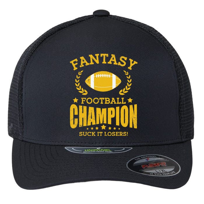 Winner Fantasy Football Champ Champion Draft Football Legend Flexfit Unipanel Trucker Cap