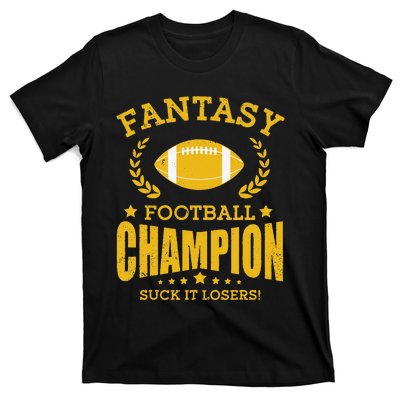 Winner Fantasy Football Champ Champion Draft Football Legend T-Shirt