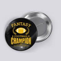 Winner Fantasy Football Champ Champion Draft Football Legend Button