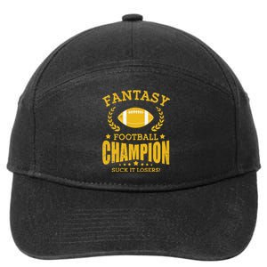 Winner Fantasy Football Champ Champion Draft Football Legend 7-Panel Snapback Hat