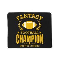 Winner Fantasy Football Champ Champion Draft Football Legend Mousepad