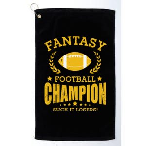 Winner Fantasy Football Champ Champion Draft Football Legend Platinum Collection Golf Towel