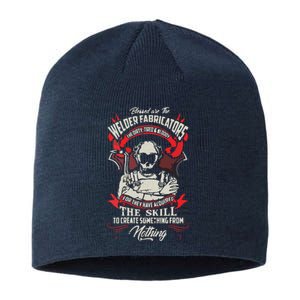 WELDER FABRICATORS Funny Welders Welding Backside Sustainable Beanie