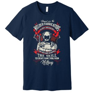 WELDER FABRICATORS Funny Welders Welding Backside Premium T-Shirt