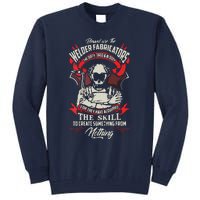 WELDER FABRICATORS Funny Welders Welding Backside Tall Sweatshirt