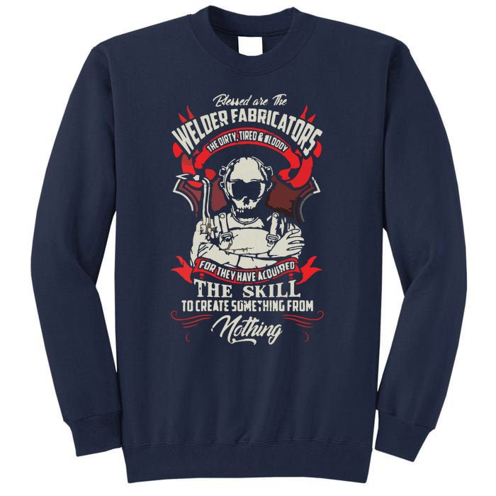 WELDER FABRICATORS Funny Welders Welding Backside Tall Sweatshirt