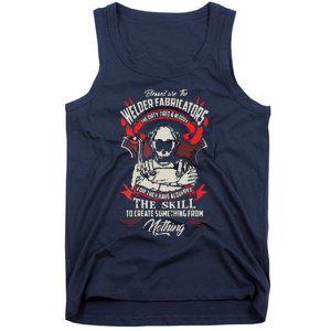 WELDER FABRICATORS Funny Welders Welding Backside Tank Top