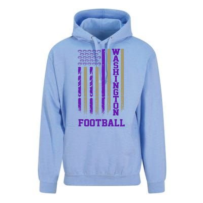 Washington Football Fan American Flag Unisex Surf Hoodie