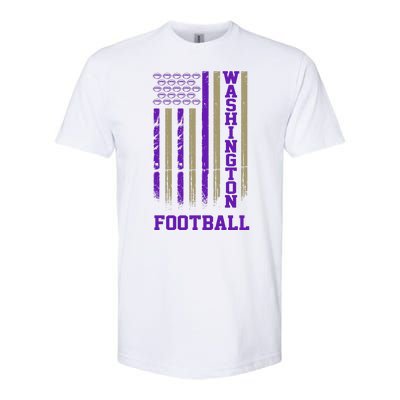 Washington Football Fan American Flag Softstyle® CVC T-Shirt