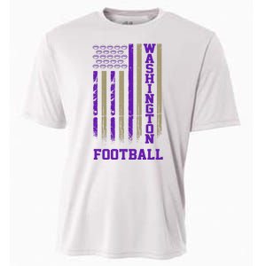 Washington Football Fan American Flag Cooling Performance Crew T-Shirt