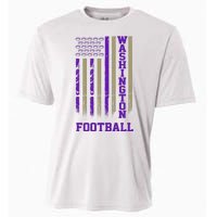 Washington Football Fan American Flag Cooling Performance Crew T-Shirt