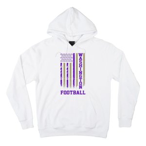 Washington Football Fan American Flag Hoodie