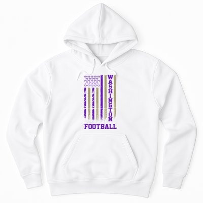 Washington Football Fan American Flag Hoodie