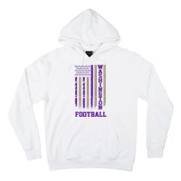 Washington Football Fan American Flag Hoodie