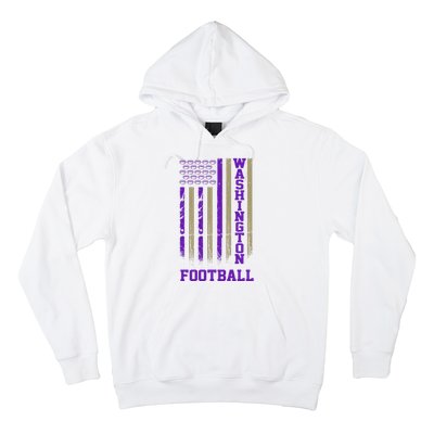 Washington Football Fan American Flag Hoodie