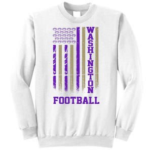 Washington Football Fan American Flag Sweatshirt