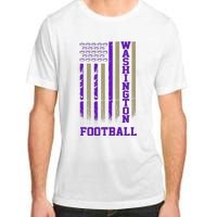 Washington Football Fan American Flag Adult ChromaSoft Performance T-Shirt