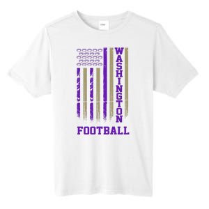 Washington Football Fan American Flag Tall Fusion ChromaSoft Performance T-Shirt