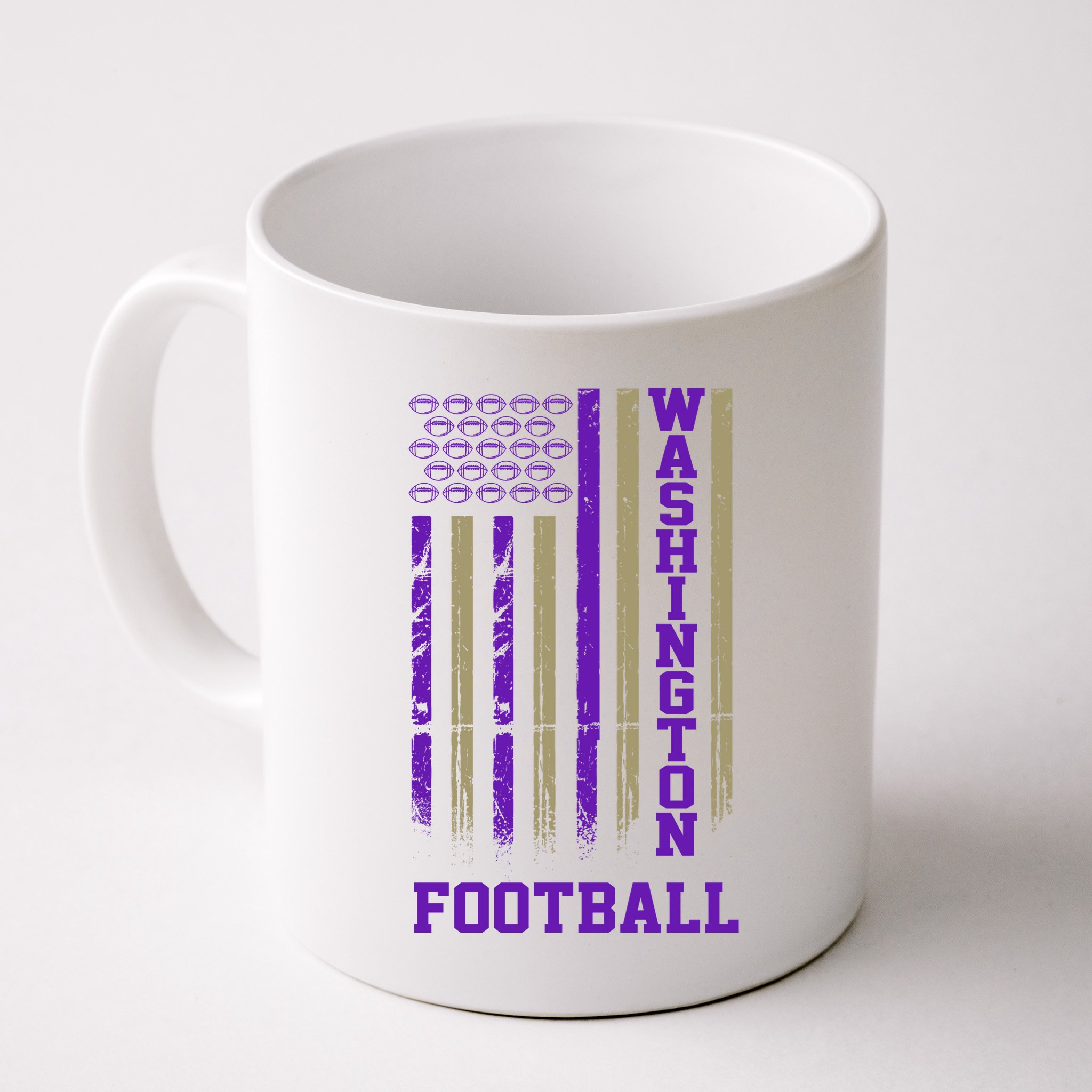 Washington Football Fan American Flag Mug