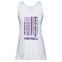 Washington Football Fan American Flag Ladies Essential Flowy Tank