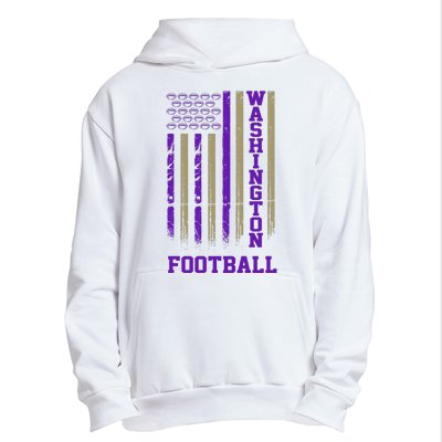 Washington Football Fan American Flag Urban Pullover Hoodie