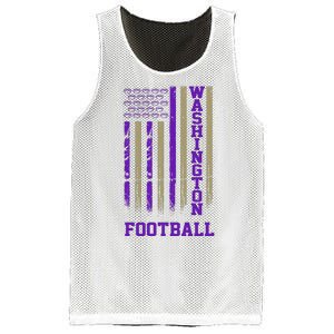 Washington Football Fan American Flag Mesh Reversible Basketball Jersey Tank