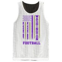 Washington Football Fan American Flag Mesh Reversible Basketball Jersey Tank