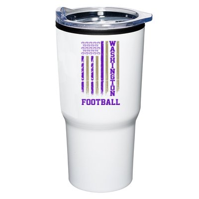 Washington Football Fan American Flag Tumbler
