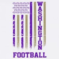 Washington Football Fan American Flag Tumbler