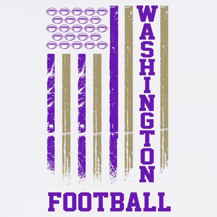 Washington Football Fan American Flag Tumbler