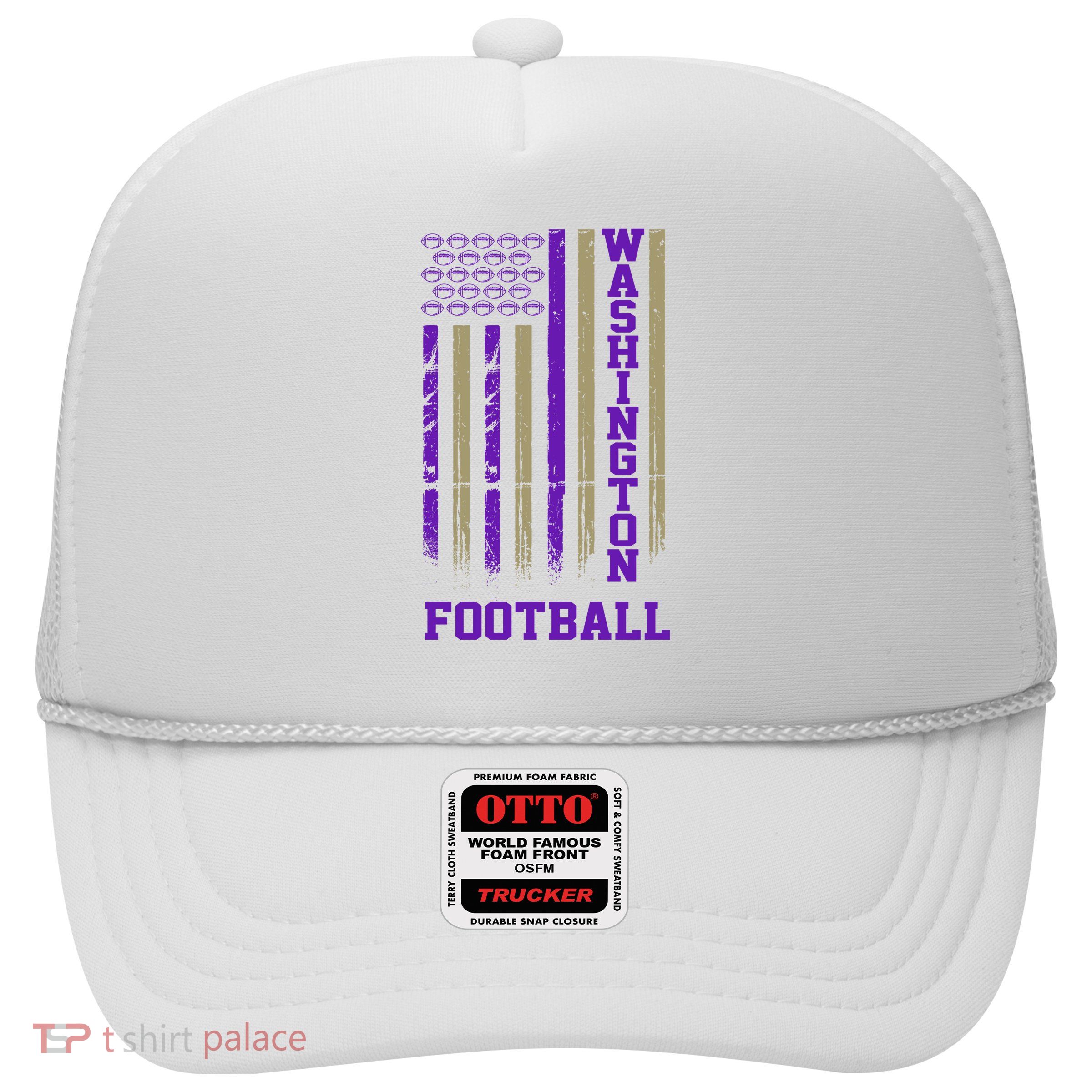 Washington Football Fan American Flag Trucker Hat