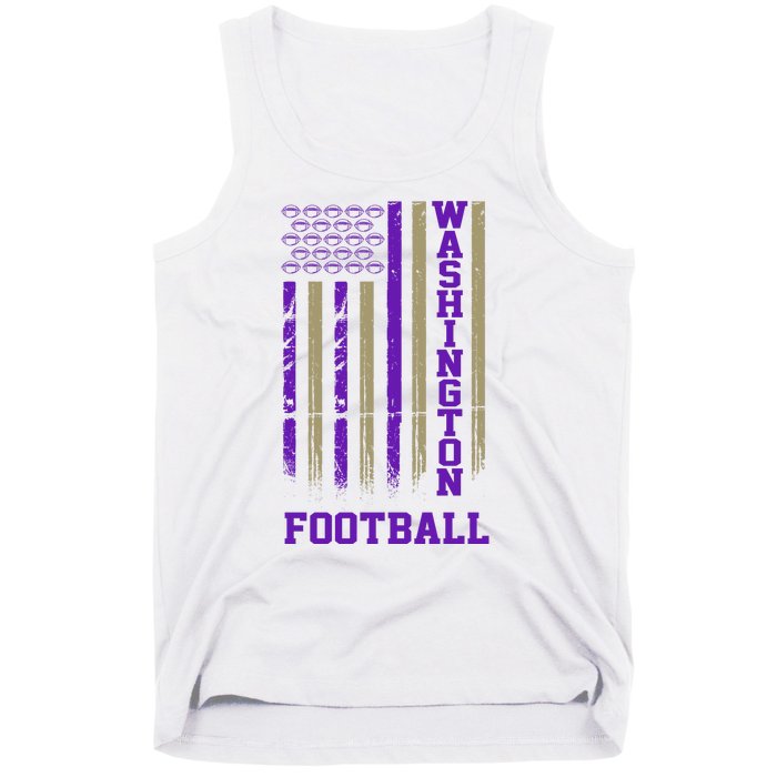 Washington Football Fan American Flag Tank Top