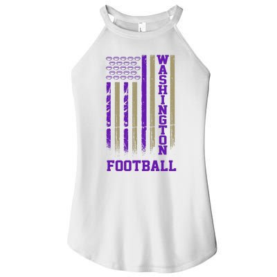 Washington Football Fan American Flag Women’s Perfect Tri Rocker Tank