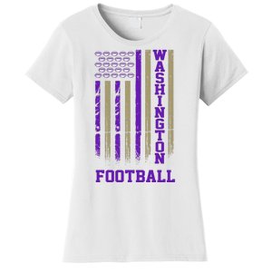 Washington Football Fan American Flag Women's T-Shirt