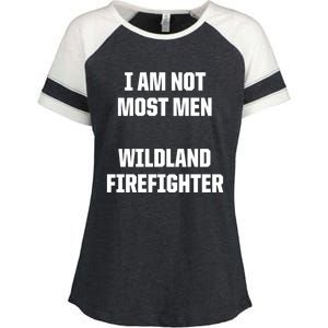 Wildland Firefighter Firefighting Fire Funny Gift Enza Ladies Jersey Colorblock Tee