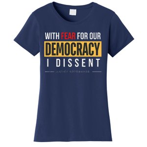 With Fear For Our Democracy Women's T-Shirt