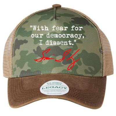 With Fear For Our Democracy I Dissent. Justice Sotomayor Legacy Tie Dye Trucker Hat