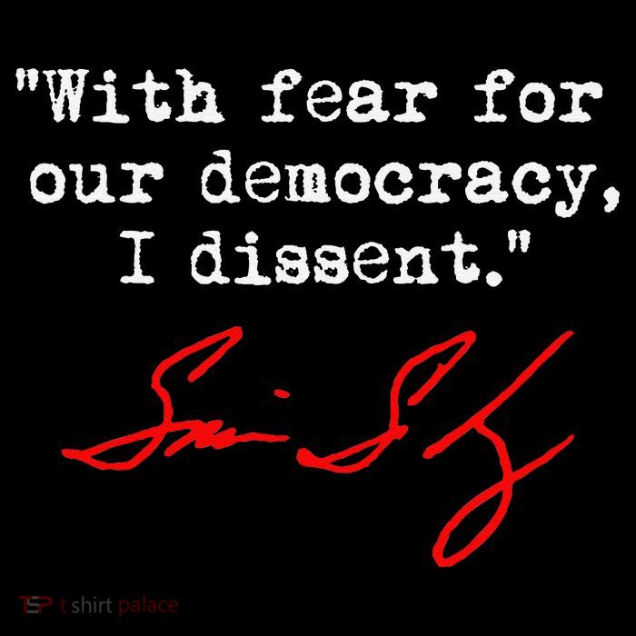 With Fear For Our Democracy I Dissent. Justice Sotomayor Flexfit Unipanel Trucker Cap