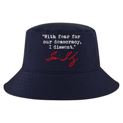 With Fear For Our Democracy I Dissent. Justice Sotomayor Cool Comfort Performance Bucket Hat