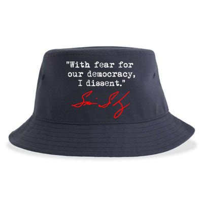 With Fear For Our Democracy I Dissent. Justice Sotomayor Sustainable Bucket Hat