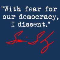 With Fear For Our Democracy I Dissent. Justice Sotomayor Sustainable Bucket Hat