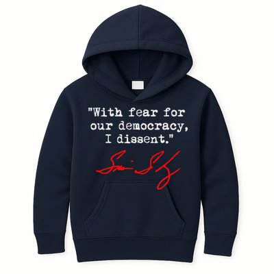 With Fear For Our Democracy I Dissent. Justice Sotomayor Kids Hoodie