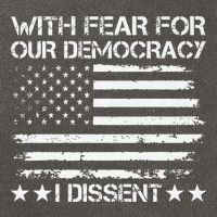 With Fear For Our Democracy I Dissent Presidential Immunity Premium Cotton Canvas Backpack
